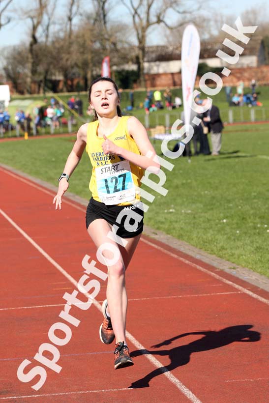 Womens Under-17s 5k Road Race, Stanley Park, Blackpool. Photo: David T. Hewitson/Sports for All Pics